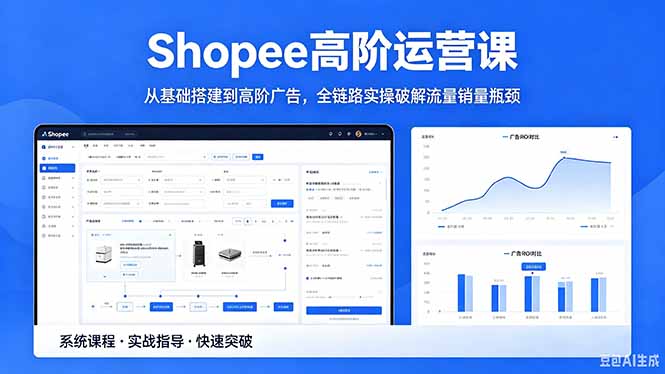 Shopee高阶运营课-2026年5月更新，从基础搭建到高阶广告，全链路实操优化流量销量瓶颈