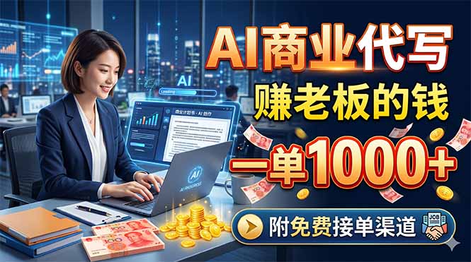 2025AI商业代写变现实操：免费接单渠道与收益方法指南