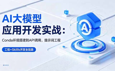 AI大模型应用开发实战：Conda环境搭建到API调用，提示词工程与技能开发全流程