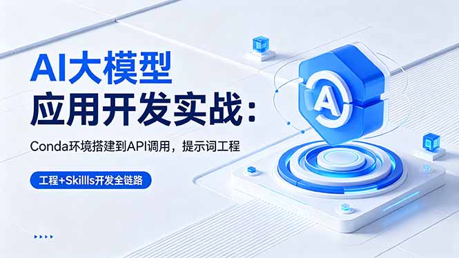 AI大模型应用开发实战：Conda环境搭建到API调用，提示词工程与技能开发全流程