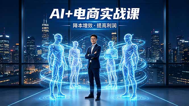 AI电商实战课：1人+多个AI助手，自动化SOP提升效率与收益
