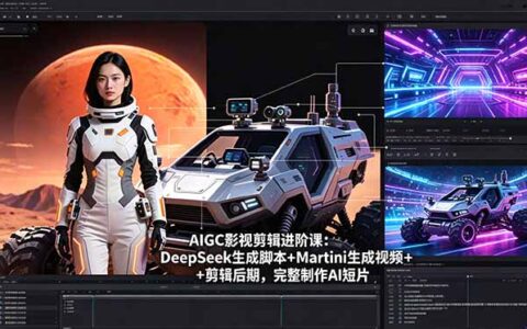 AIGC影视剪辑变现实操：DeepSeek生成脚本+Martini生成视频+剪辑后期，完整AI短片制作指南