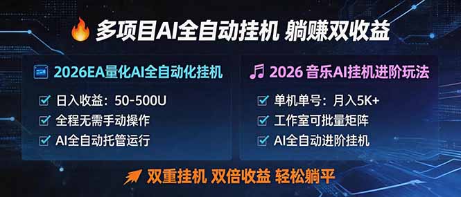 AI多项目自动操作实战：双重策略拆解，高效收益与被动收入指南