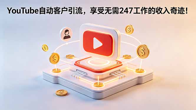 YouTube自动客户引流：AI助手+手机拍摄，每周4小时实现自动化销售