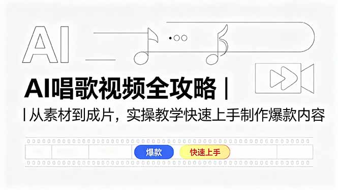 AI唱歌视频制作全攻略｜零基础学声音克隆与剪映剪辑技巧