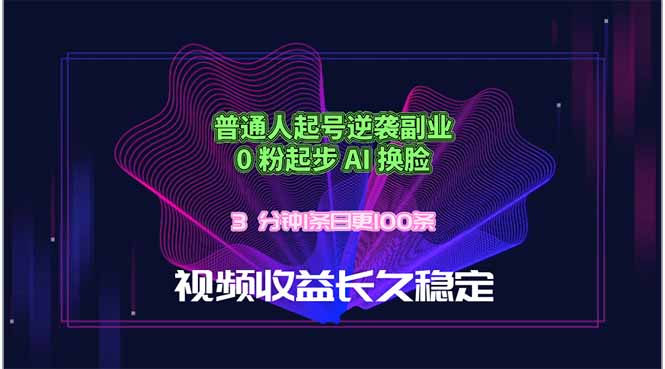 普通人副业起号实战：0粉起步AI视频技术，高效产出视频的稳定变现方法