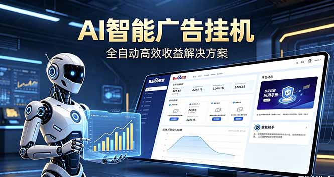 AI智能广告G机自动化赚钱,新手当天见收益告别瞎折腾 AI智能广告G机自动化赚钱,新手当天见收益告别瞎折腾