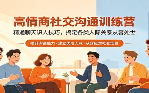 高情商社交沟通训练营：实战识人技巧提升指南，从容处世实现收入变现