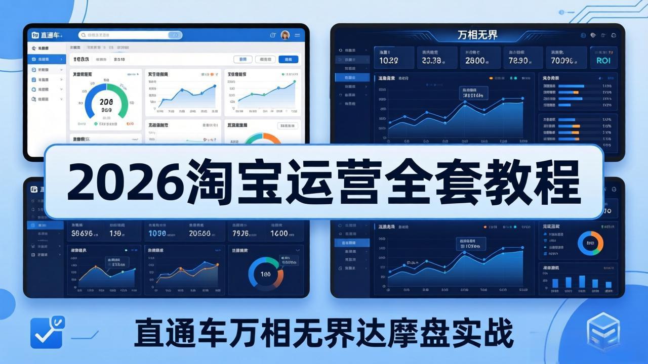 2026淘宝运营实测教程(更新5月8日)：直通车万相无界达摩盘实战，从基础到进阶流量转化提升指南