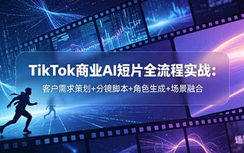 TikTok商业AI短片全流程：策划分镜角色生成场景融合技巧