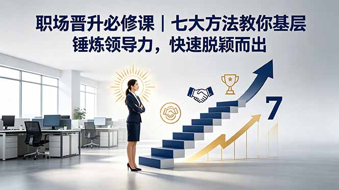 职场晋升必修课｜基层锤炼领导力七大方法，快速脱颖而出