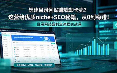 《目录网站盈利实战指南：优质Niche+SEO策略，突破瓶颈实现可持续被动收入》