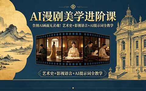提升AI画面表现力！AI漫剧美学进阶课，艺术史+影视语言+AI提示词全教学