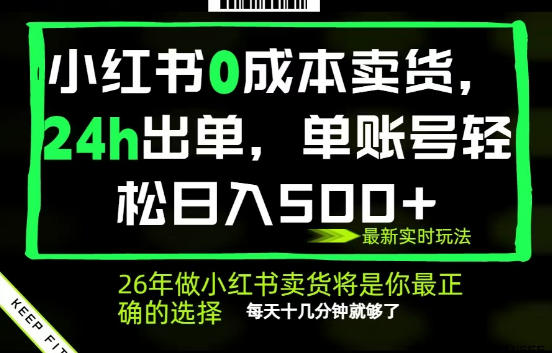小红书AI卖货实操方法，快速出单与自动化流程，每日少量时间高效变现
