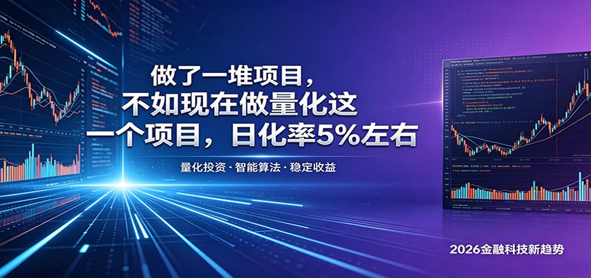 告别盲目试错!量化交易自动化运行,日化收益5%模式简单可控 告别盲目试错!量化交易自动化运行,日化收益5%模式简单可控