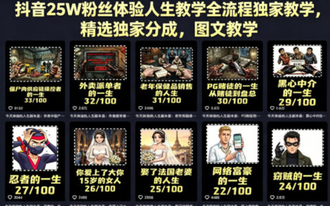 抖音25W粉丝变现实战：全流程图文教程与被动收入策略