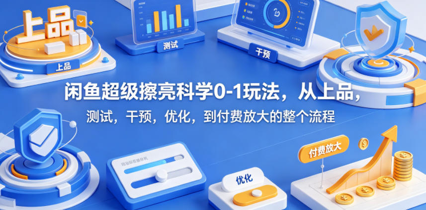 闲鱼被动收入实战指南：从选品、测试、优化到付费推广的全流程拆解