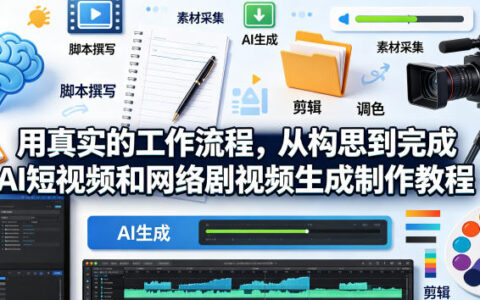 AI短视频与网络剧生成制作实战教程：从构思到变现全流程指南 - 中英字幕