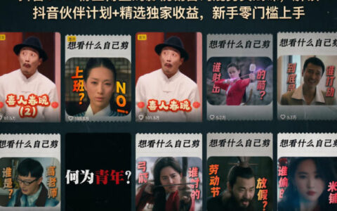 抖音54W粉丝博主的影视剧台词混剪实战课，掌握抖音伙伴计划变现策略，新手零门槛上手