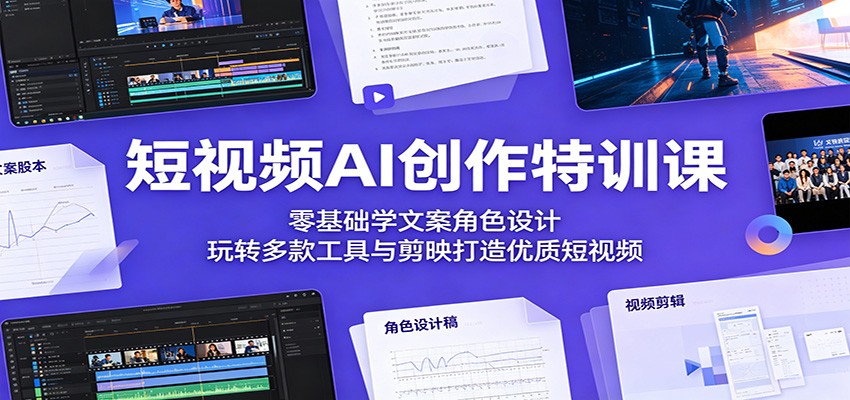 零基础学AI短视频创作：即梦小云雀剪映文案角色设计全攻略