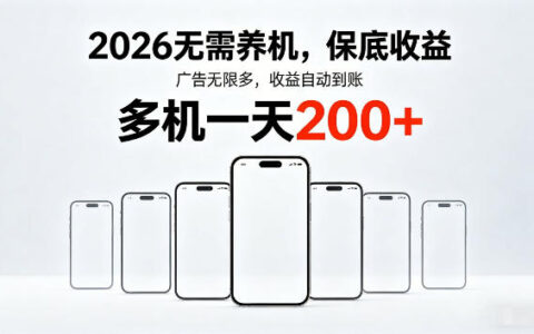 2026新项目：零维护策略，稳定收益多设备操作实战指南