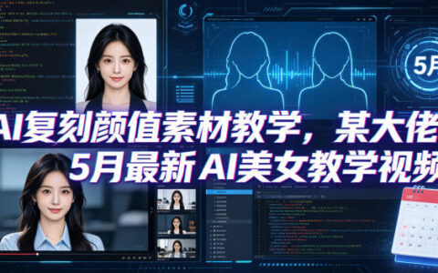 AI素材复刻变现教程：大佬5月最新AI内容创作课程，含4月好物实战案例