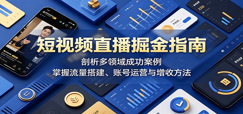 2026 短视频直播掘金:多行业案例拆解流量搭建与变现方法 2026 短视频直播掘金:多行业案例拆解流量搭建与变现方法