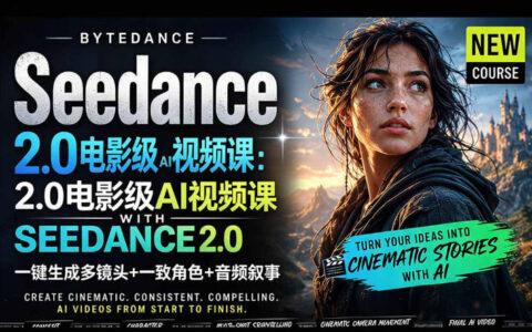 字节跳动Seedance 2.0 AI电影视频生成实战指南：一键制作多镜头+一致角色+音频叙事（中英字幕）
