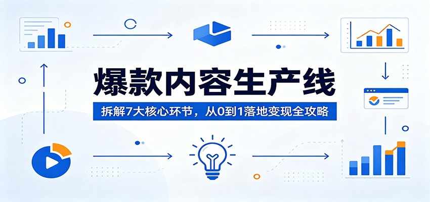 内容生产系统：拆解7大核心环节，从0到1变现实战全攻略