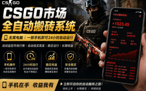 24小时CS饰品市场监控策略：手机操作实现被动收入实操指南