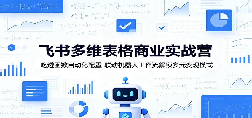 飞书多维表格商业实战营:函数自动化+机器人工作流,解锁变现新模式 飞书多维表格商业实战营:函数自动化+机器人工作流,解锁变现新模式
