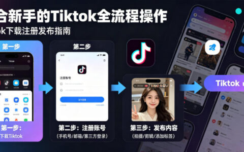 TikTok新手全流程操作：下载注册发布与刷机教程