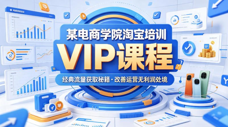 某电商学院淘宝培训VIP课程：实战流量获取策略与利润提升指南（2026年5月）