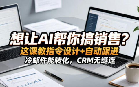 想让AI帮你搞销售？这课教指令设计+自动跟进，冷邮件转化策略，CRM无缝连！【原创双语字幕】
