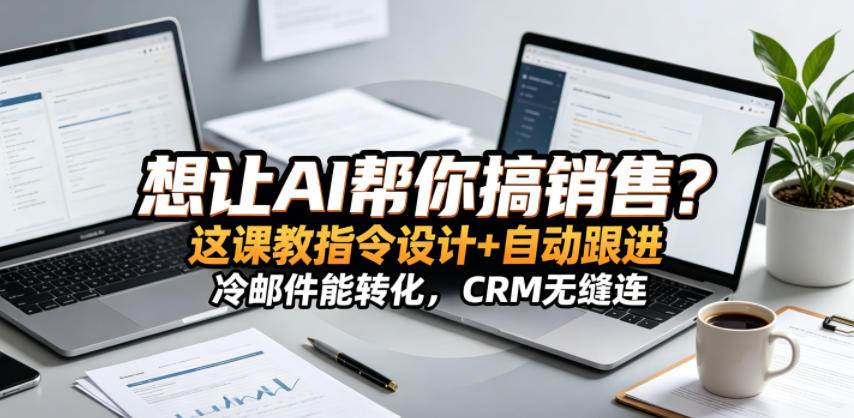 想让AI帮你搞销售?这课教指令设计+自动跟进,冷邮件转化策略,CRM无缝连!【原创双语字幕】 想让AI帮你搞销售?这课教指令设计+自动跟进,冷邮件转化策略,CRM无缝连!【原创双语字幕】