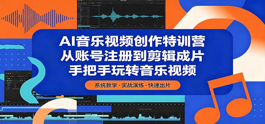 AI音乐视频变现项目实操：从账号注册到剪辑成片全流程指南