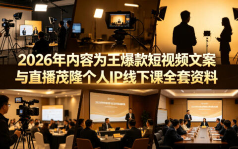 2026年短视频文案与直播变现实操：茂隆个人IP课程实战指南
