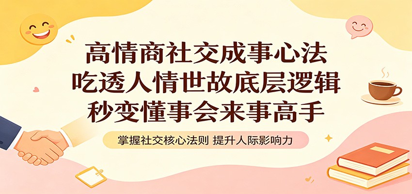 高情商社交变现策略：吃透人情世故底层逻辑，提升懂事会来事实战能力