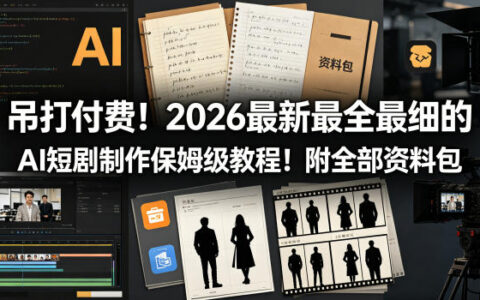 2026 AI短剧制作变现实操教程：详细指南附完整资料包