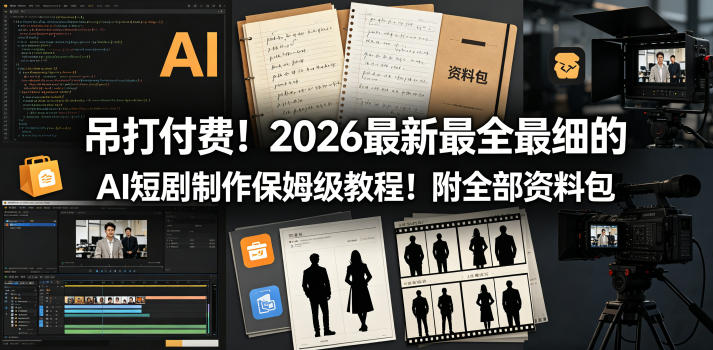 2026 AI短剧制作变现实操教程：详细指南附完整资料包