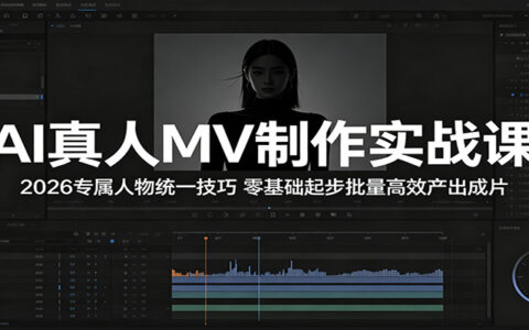 AI真人MV制作实战课：2026人物统一技术，零基础掌握高效创作流程