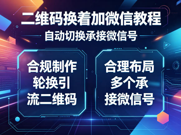 合规轮换引流二维码教程：自动切换微信号与多账号合理布局