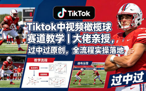 TikTok橄榄球视频变现实操指南｜专家分享全流程落地方法