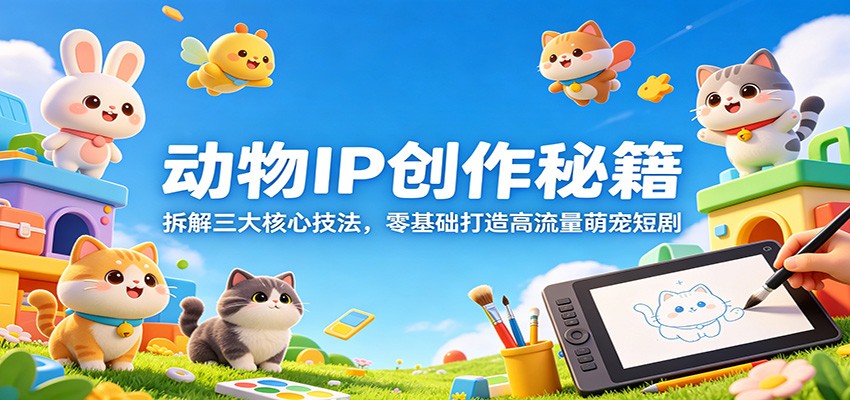 动物IP创作策略：拆解三大核心技法，新手打造高流量萌宠短剧变现指南