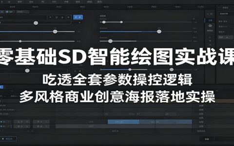 零基础SD智能绘图实战教程：掌握全套参数操控逻辑，多风格商业海报实操指南