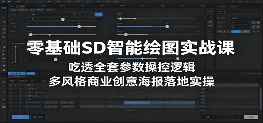 零基础SD智能绘图实战教程:掌握全套参数操控逻辑,多风格商业海报实操指南 零基础SD智能绘图实战教程:掌握全套参数操控逻辑,多风格商业海报实操指南