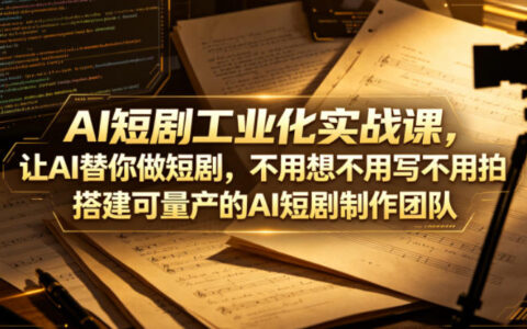 2026 AI短剧实战指南：高效打造系统化AI短剧制作体系