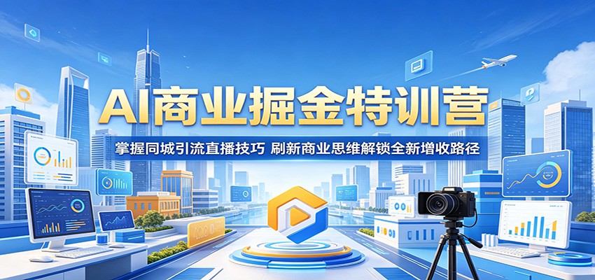 AI商业掘金特训营：同城引流直播技巧，实体店业绩增长新路径