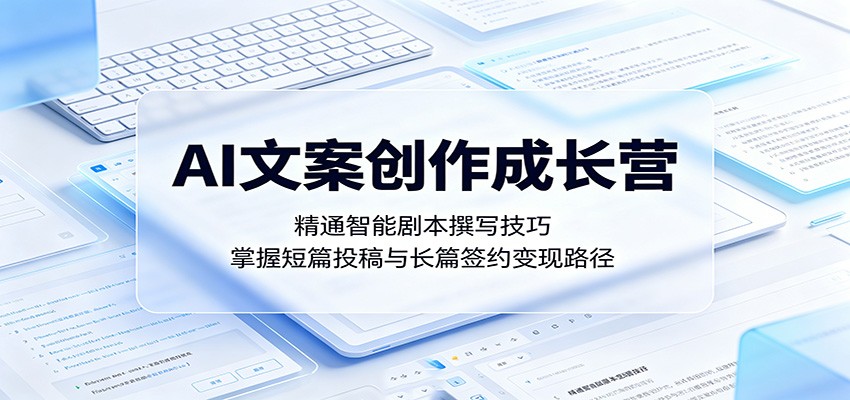 AI文案创作项目：学习智能剧本技巧，投稿变现与长篇创作指南