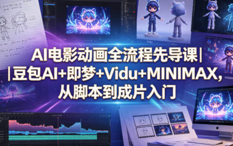 AI电影动画全流程变现教程｜豆包AI+即梦+Vidu+MINIMAX，从脚本到成片入门